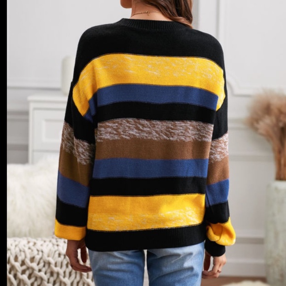 NWOT Multicolor Balloon Sleeve Sweater(220515) - Picture 5 of 7